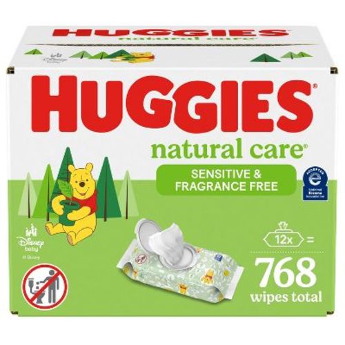 Huggies Natural Care Sensitive Unscented Baby Wipes - 768ct