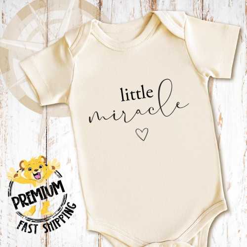 Little Miracle Onesie® and Shirt - Baby and Toddler Clothing - Adorable Gift for New Parents - Fun Family Pregnancy Announcement - 2124