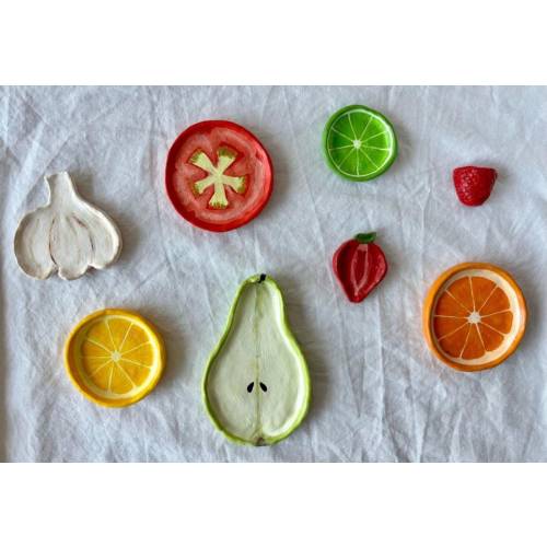 Clay fruit wall hanging