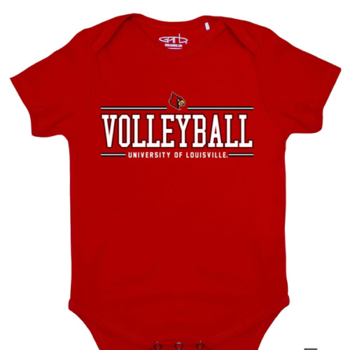 University of Louisville Infant's Volleyball Onesie