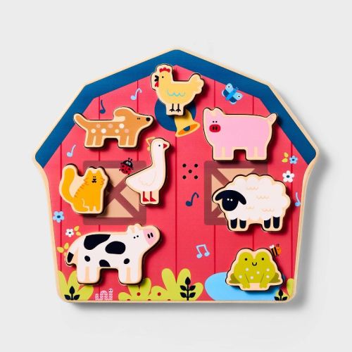 Barnyard Sounds Chunky Puzzle Set - 9pc - Gigglescape™