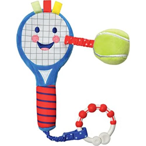 BABY TENNIS RACKET | Suitable from Birth | Your first tennis racket | to Inspire and Play with | Activity and sensory toy for Babies | Part of The LITTLE SPORT STAR® Baby Collection