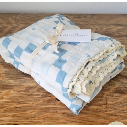 Grandma's Goose QUILTED 6 Layer Gauze Blanket