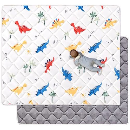 Premium Foam Baby Play Mat 71" X 59" (B-Fun Dinosaur)