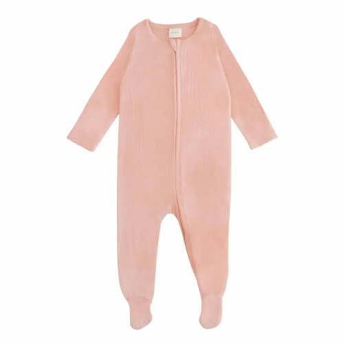 Mushie - Zipper Footie - Blush