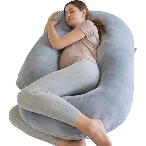 Maternity Pillow U Shape， Pregnancy Pillows for Sleeping， Body Pillow， Full Body Pillow，Back Hip Leg Abdominal Support Soft and Comfortable Maternity Pillow， Pillowcase Removable Easy to Clean……