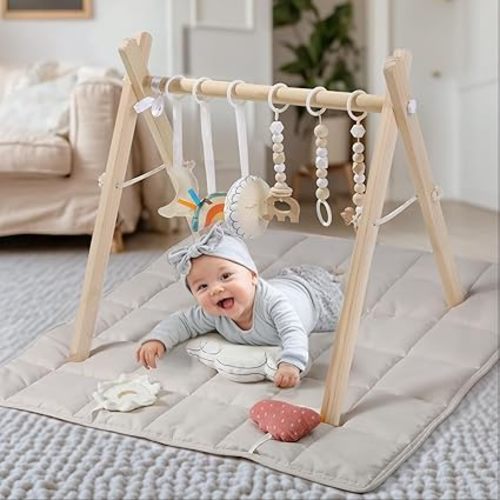 Mallify Wooden Baby Gym