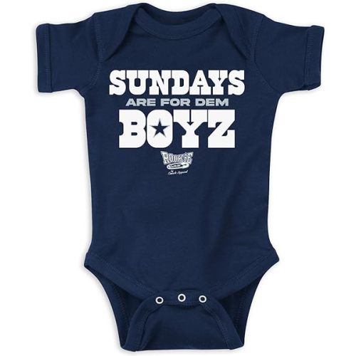 Sundays are for Dem Boyz Baby Apparel for Dallas Football Fans (NB-7T)
