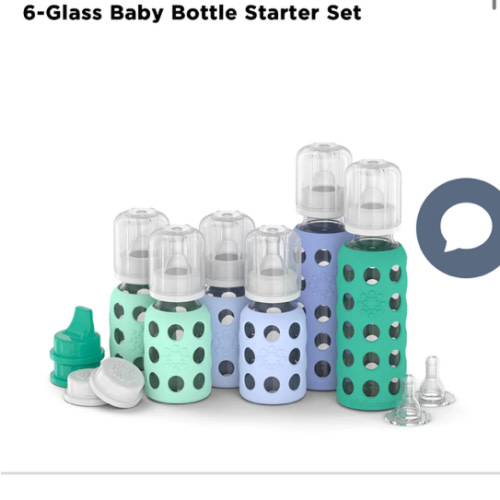 6-Glass Baby Bottle Starter Set
