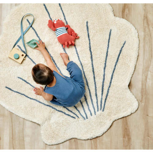 Washable 100% Cotton Rugs | Seashell Rug – Nestig