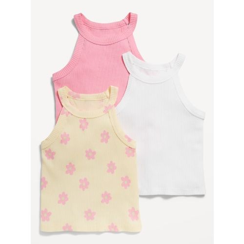 3-Pack Fitted Halter Tank Tops for Toddler Girls | Old Navy