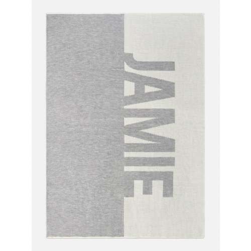 Down The Line Custom Blanket - Gray/White