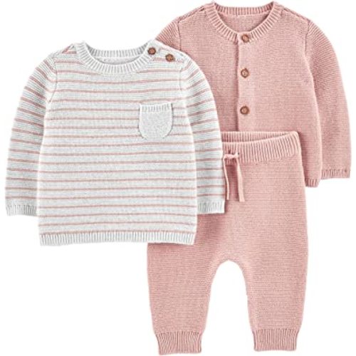 Amazon.com: Simple Joys by Carter's Unisex Babies' 3-Piece Sweater Set : Clothing, Shoes & Jewelry