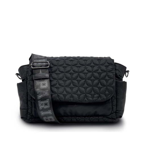 Paris Hilton Messenger Crossbody Baby Diaper Bag Black
