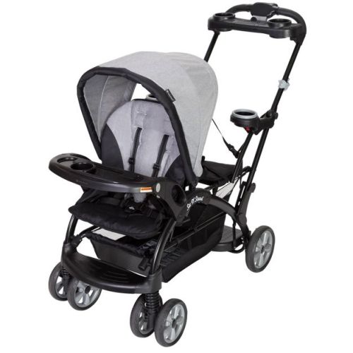 Baby Trend Sit N Stand Ultra Stroller - Morning Mist: Full-Size, Forward or Rear Facing, Adjustable Handle, Steel Frame