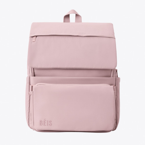 BÉIS 'The Ultimate Diaper Backpack' in Atlas Pink - Best Pink Backpack Diaper Bag