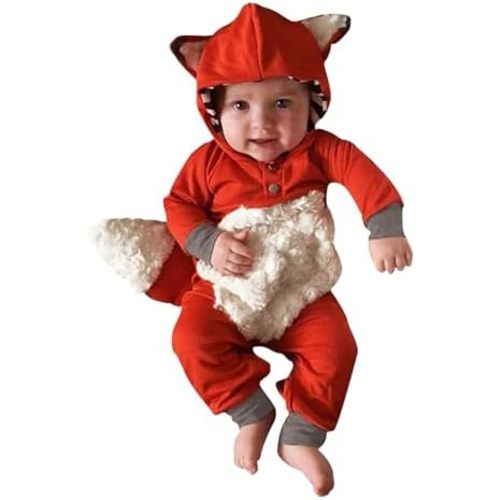 Okbebe Baby Halloween Costume Unisex Toddler Cartoon Animals Thanksgiving Christmas Romper For Boys Girls