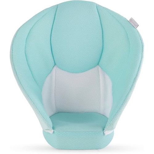 Contours Cozy Infant Sink Bather, Supportive Baby Bath Seat, Plush 3D Mesh Cushion, Quick-Dry Materials, Baby Bath for Sink, Infant Bath for 0-6 Months - Blue, Mint