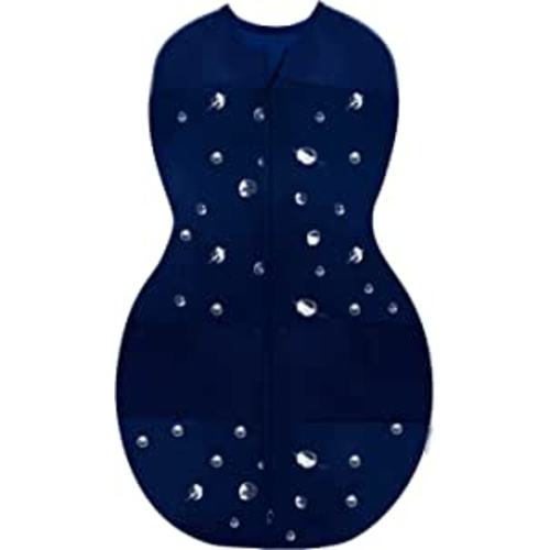 Amazon.com: Happiest Baby Sleepea 5-Second Swaddle - 100% Organic Cotton Baby Swaddle Blanket - Doctor Designed Promotes Healthy Hip Development (Midnight Planets, Small) : Baby