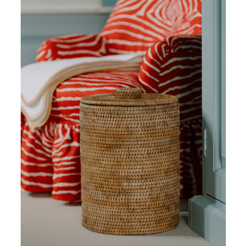 Rattan Bathroom Bin, Natural