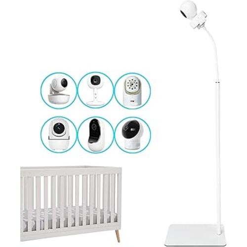 GUCHO Baby Monitor Mount Floor Stand Holder Compatible with Infant Optics DXR-8 Pro,Hello Baby HB65T/HB30,Nanit Pro,UKSUP,Vtech,Owlet Cam 1 Baby Monitor, Adjustable Universal Baby Monitor Mount
