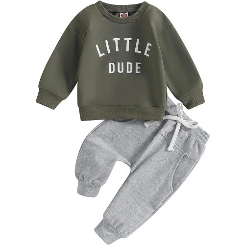 Tsnbre Baby Boy Clothes Outfits Fall Long Sleeve Color Block Sweatshirt Tops Casual Pants Newborn 2Pcs Set