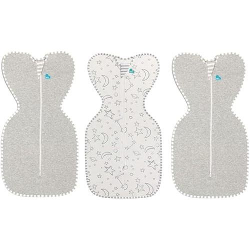 Love to Dream Swaddle UP, Baby Sleep Sack, Swaddle UP Self-Soothing Swaddles for Newborns, Improves Sleep, Snug Fit Helps Calm Startle Reflex, New Born Essentials for Baby, Bundle Pack (1xSM & 2xMD)