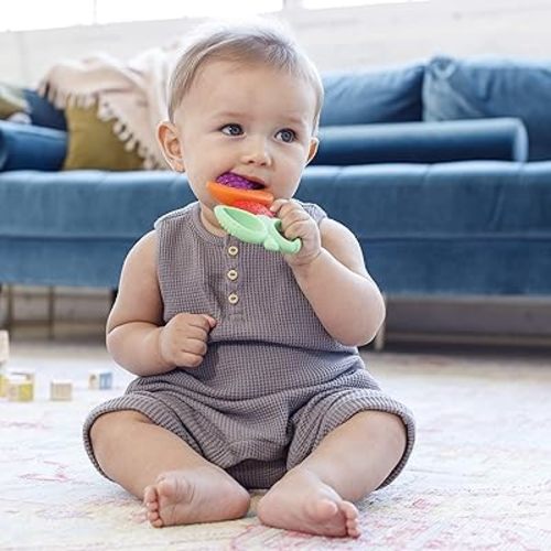 Lil' Nibbles Textured Silicone Teether - Fruit Kabob