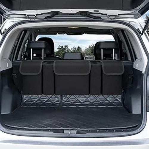 Car Trunk Organizer,Backseat Hanging Organizer with 5 Large Waterproof Storage Bag -Car Interior Accessories for SUV,Truck,Van,Cargo