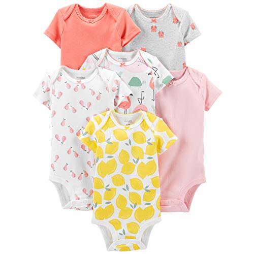 Simple Joys by Carter's baby-girls 6-pack Short-sleeve Bodysuit