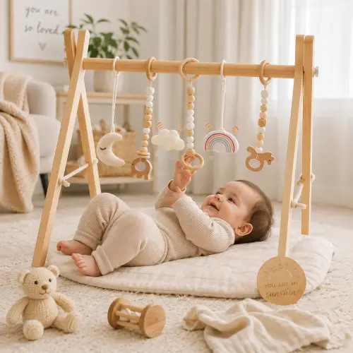Little Teekie Wooden Baby Play Gym Activity Frame – Little Teekies