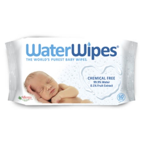 WaterWipes Fragrance Free Sensitive Skin 60 Baby Wipes | 60 pack
