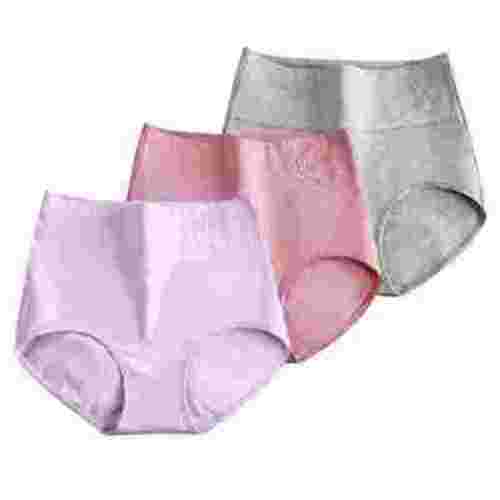 3-Pack Womens Cotton Underwear High Waist Postpartum Panties Full Coverage Soft Comfortable Briefs Panty