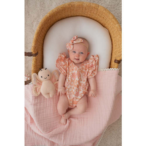 Frill Muslin Romper | Blossom – Little and Fern