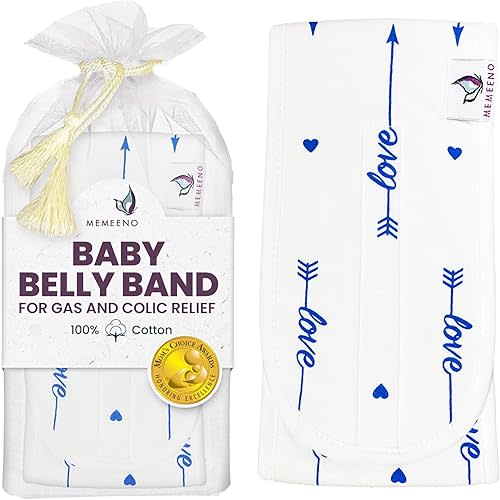 Baby Belly Band for Gas & Colic Relief - Heated Tummy Wrap for Infants, Love Him