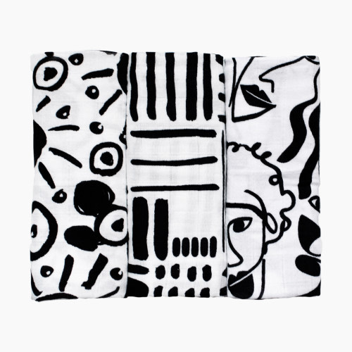 Etta Loves Sensory Muslin 3-pack - Drawing