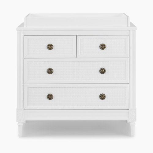 Delta Children Madeline 4 Drawer Dresser with Changing Top - Bianca White