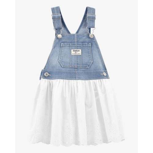 Baby Denim Eyelet Jumper Dress - OshKosh | Carter's