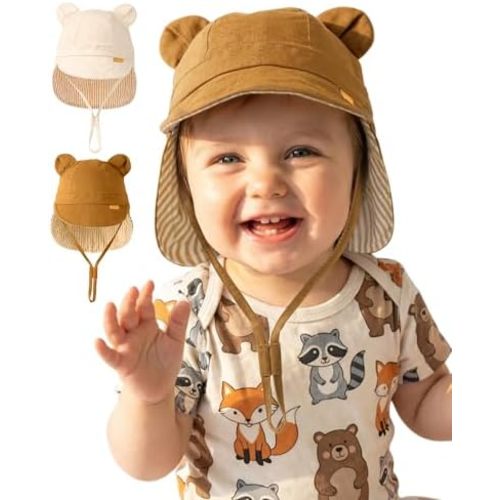 FURTALK Baby Sun Hat UPF 50+ Cute Toddler Bucket Summer Beach Hats for Boys Girls