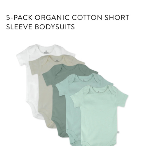 5-Pack Organic Cotton Short Sleeve Bodysuits | Honest Baby Clothing