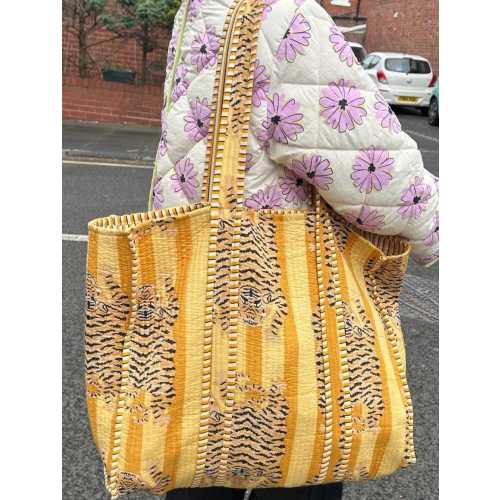 Yellow Tiger Tote Bag