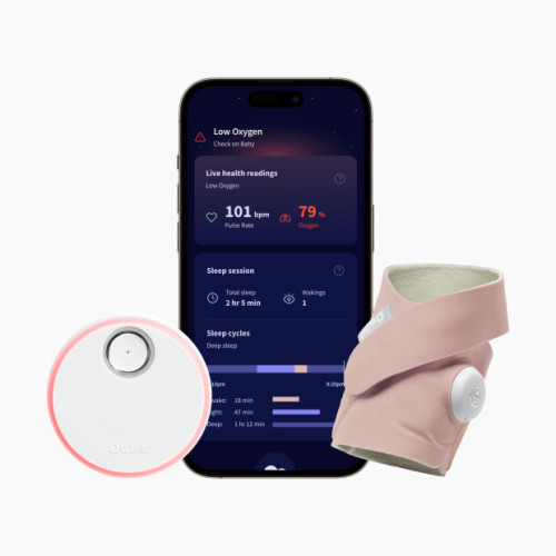 Dream Sock Smart Baby Monitor - Dusty Rose