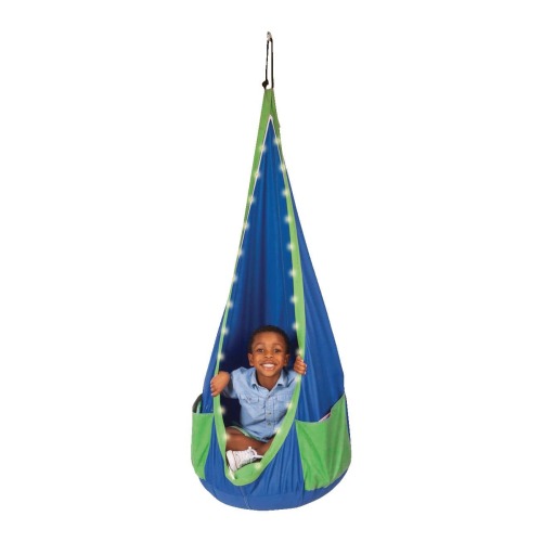 B4 Outdoor/Indoor LED Light UV Treated Polyester Sky Swing, with 2 Deep Pockets, For Kids