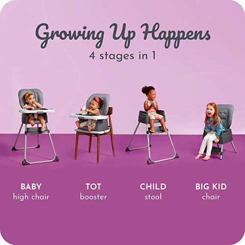 Century Dine On 4-in-1 High Chair | Grows with Child with 4 Modes, Berry