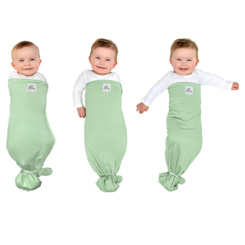 The Ollie Swaddle – Sleep Swaddle for Babies | Breathable, Moisture-Wicking Fabric to Prevent Overheating | Soft, Adjustable Fit | Ideal for Newborns & Infants (Meadow)