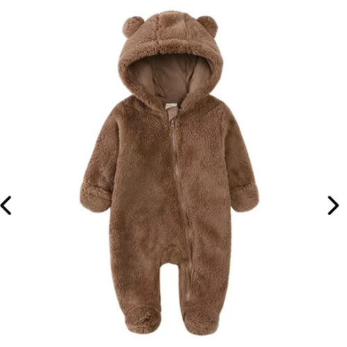 beekee Warm Bear Hood Baby Overall Snowsuit
