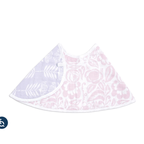 Damsel Cotton Muslin Burpy Bib | aden + anais