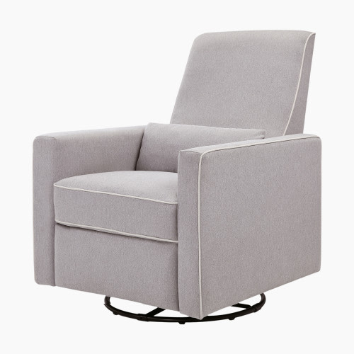 DaVinci Piper Recliner - Grey With Cream Piping