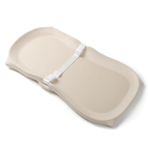NICEMER Baby Changing Pad Wipeable & Waterproof, Soft & Non-Slip Adjustable Safety Belt, Changing Table and Dresser, Use for Changing Diaper Clothes Massage Apply Moisturizer, Oat Cat Conpect Design