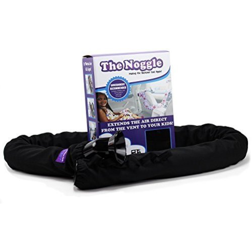 The Noggle - Making the Backseat Cool Again - Vehicle Air Conditioning System To Keep Your Baby/Children Cool and Comfortable When Traveling in the Car - Works with Most Vehicles - 8 Foot, Black Ice - 8 Feet